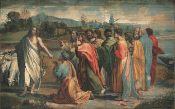 Die Übergabe der Schlüssel Renaissance Meister Raphael Ölgemälde